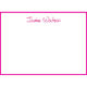 Triple Thick Bordered Flat Note Cards in Your Color Choice - Raised Ink Image 1 of 3